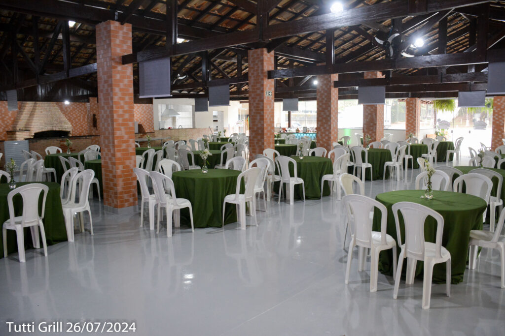 Espaço para eventos da chácara